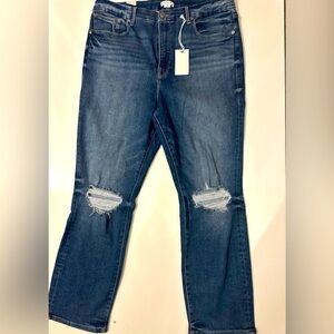 - Good American good legs stove pipe straight leg distressed jeans Size 18
